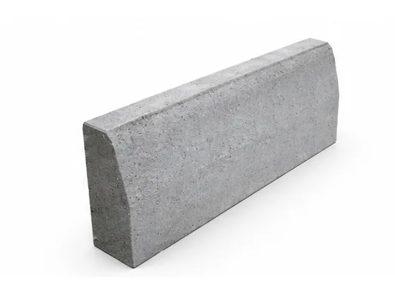 Mini guia retangular de concreto para travamento
